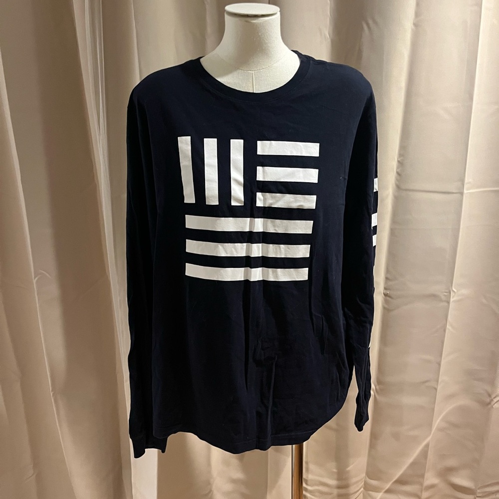 The North Face Navy Long Sleeve Graphic Tee